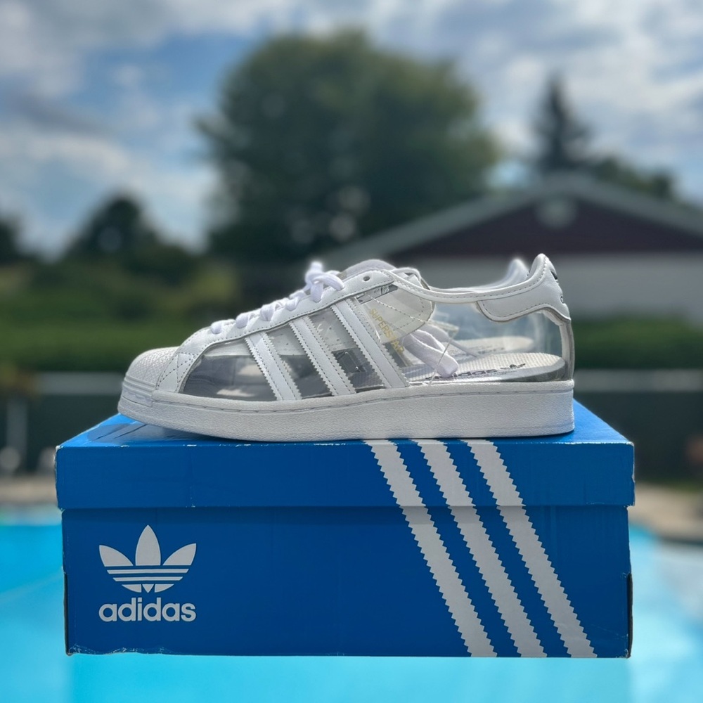 Men’s US10 ADIDAS FZ0245 SUPERSTAR CLEAR 'TRANSPARENT'